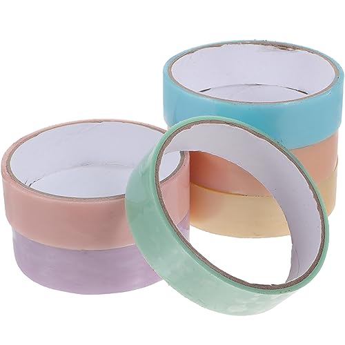 Tofficu 6 Rollen Kugel Aus Perlenband Klebrig Kugelbänder Kinderspielzeug Dekompressions-klebeband Dekompressionsspielzeug Dekompressionsbänder Farbige Klebebänder Diy Bälle Bänder Plastik von Tofficu