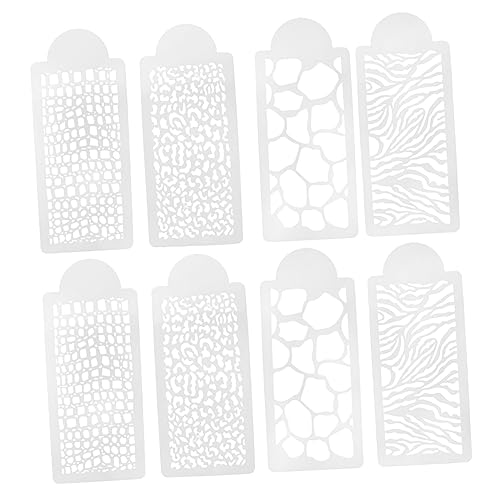 Tofficu 6 Sätze Kuchen-Spitzen-Form kuchenform tortenform DIY Schablonen Tierschablonen Drucken von Schablonen Textur Kuchen Vorlagen dekorative Druckvorlagen Umweltschutz Haustier Weiß von Tofficu