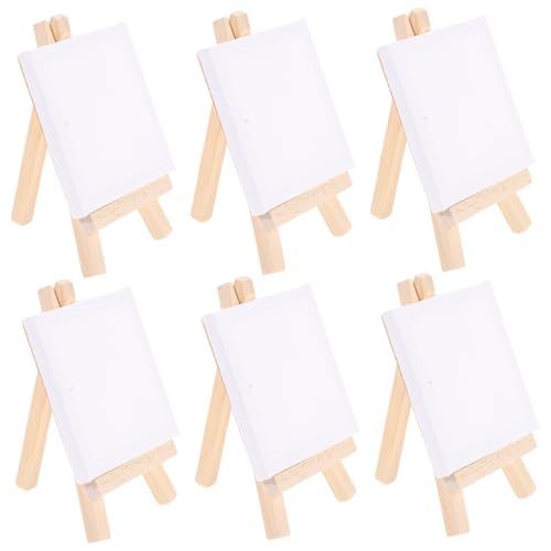 Tofficu 6 Sätze Mini Staffelei aus Holz mit Weißen Leinwänden Kleine Bemalbare Keilrahmen für Anfänger und Kunstprojekte Tragbares Malset zur Kreativität und Feinmotorik Tofficu 6 Sätze Mini Staffelei aus Holz mit Weißen Leinwänden Kleine Bemalbare Keilrahmen für Anfänger und Kunstprojekte Tragbares Malset zur Kreativität und Feinmotorik von Tofficu