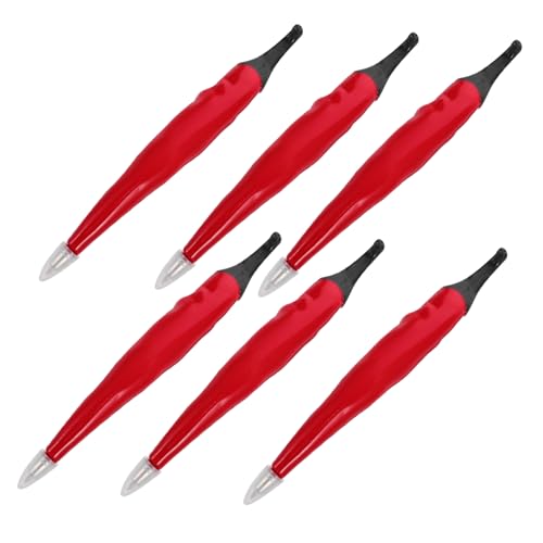 Tofficu 6 Stück Chili-Kugelschreiber Kerl mehrfarbig Neuheitstifte Leute büro materialien ballpoint pen plasure tiarys Kugelschreiber blaue Tinte dekorative Kugelschreiber Magnet rot von Tofficu