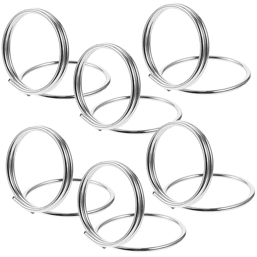 Tofficu 6 Stück Desktop-Bildclips Karteninhaber Tischkartenhalter Kartenhalter für Männer Tischplatte Anzeige office zubehör bürogadges karteikarten halter Memohalter Partygeschenk Metall von Tofficu