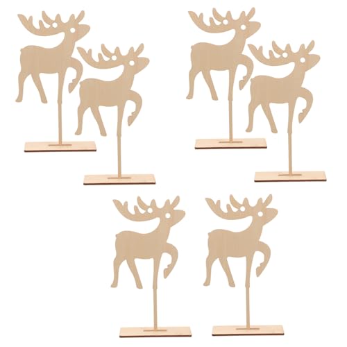 Tofficu 6 Stück Elch-ornamente Aus Holz Leere Untersetzer Zum Basteln Dekorationen Girlande Hängende Weihnachtsverzierung Rentier Christbaumschmuck Weihnachtskerzen Glocken Tür Beige Tofficu 6 Stück Elch-ornamente Aus Holz Leere Untersetzer Zum Basteln Dekorationen Girlande Hängende Weihnachtsverzierung Rentier Christbaumschmuck Weihnachtskerzen Glocken Tür Beige von Tofficu