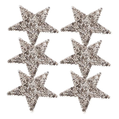 Tofficu 6 Stück Glitzernde Bügel Patches für Kleidung Party Dekoration Einfache Anwendung durch Hitzeaktivierbaren Kleber von Tofficu