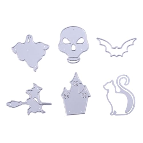 Tofficu 6 Stück Halloween gestanzt Stanzformen Schablone Stanzformen für Scrapbooking pauspapier für schnittmuster Scrapbooking Schneidemuster schablonen Präge stirbt Handwerk Stanzformen Tofficu 6 Stück Halloween gestanzt Stanzformen Schablone Stanzformen für Scrapbooking pauspapier für schnittmuster Scrapbooking Schneidemuster schablonen Präge stirbt Handwerk Stanzformen von Tofficu