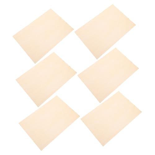 Tofficu 6 Stück Handwerksplatten Lindenholz für Diy Projekte Malen und Gravieren für Kreative Bastelarbeiten von Tofficu