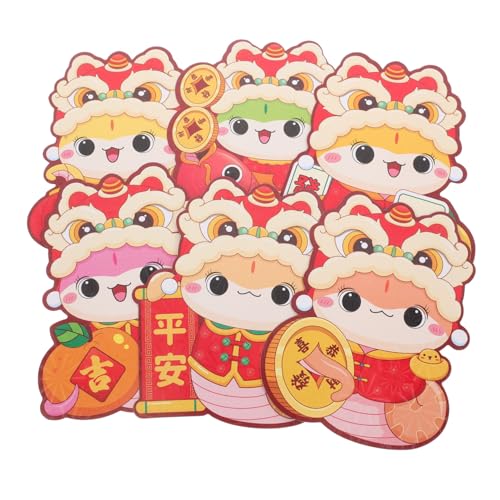 Tofficu 6 Stück Laserfarbener roter Umschlag Neujahr rote Umschläge roter Taschenumschlag rotes Paket Neujahrsumschlag Dekorate chinesisches neujahr hong bao Geldhalter für Bargeld Papier Tofficu 6 Stück Laserfarbener roter Umschlag Neujahr rote Umschläge roter Taschenumschlag rotes Paket Neujahrsumschlag Dekorate chinesisches neujahr hong bao Geldhalter für Bargeld Papier von Tofficu
