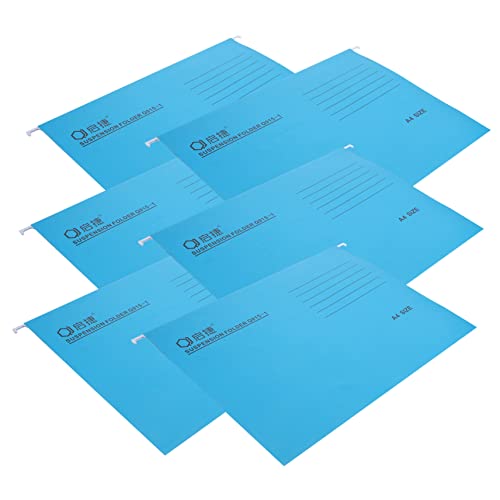 Tofficu 6 Stück Mappe Organisator Der Ablage Ordner Blau Organisatoren Und Aufbewahrung Lagerung Hängender Organizer Inhaber Bunt Desktop-datei-organizer Geldbeutel Sky-blue Schmiedeeisen von Tofficu