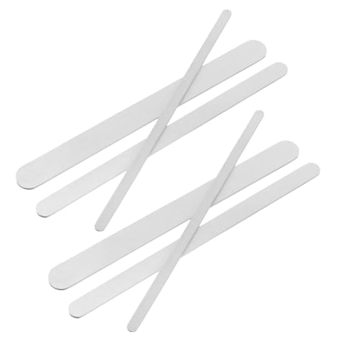 Tofficu 6 Stück Ringmetallstreifen Ringformer Anhänger für die Schmuckherstellung Buchstabenperlen Zange ringgröße ring size Ringstreifen basteln verstellbare Ringleisten Aluminium Silver von Tofficu