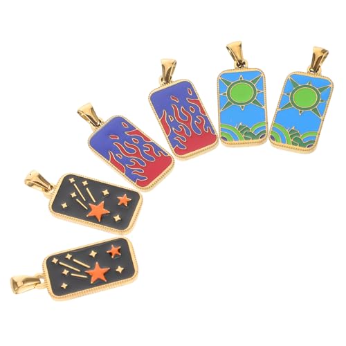 Tofficu 6 Stück Schmuckanhänger für Diy und Schlüsselanhänger Elegantes Symbolisches Zubehör für Handgefertigte Accessoires von Tofficu