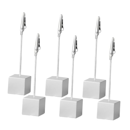Tofficu 6 Stück Square Note Clip Fotohalter Fotoständer Photo Display Clips Bildhalter Schildhalter-clip Memo-papierhalter Tisch-bilderständer Seitenhalterclip Kartenhalter Harz Silver Tofficu 6 Stück Square Note Clip Fotohalter Fotoständer Photo Display Clips Bildhalter Schildhalter-clip Memo-papierhalter Tisch-bilderständer Seitenhalterclip Kartenhalter Harz Silver von Tofficu