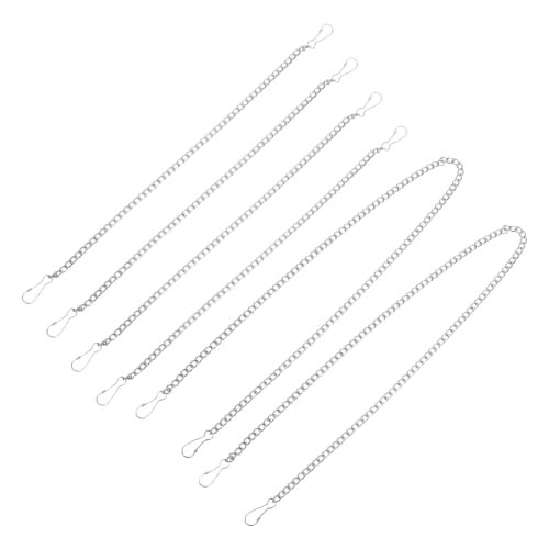 Tofficu 6 Stück Tag-Kette Kette Zum Aufhängen Von Pflanzen Kette Für Handwerk Hängende Ketten Mit Haken Kette Zum Aufhängen Von Türschildern Kette Zum Aufhängen Von Lichtern Silver Eisen von Tofficu