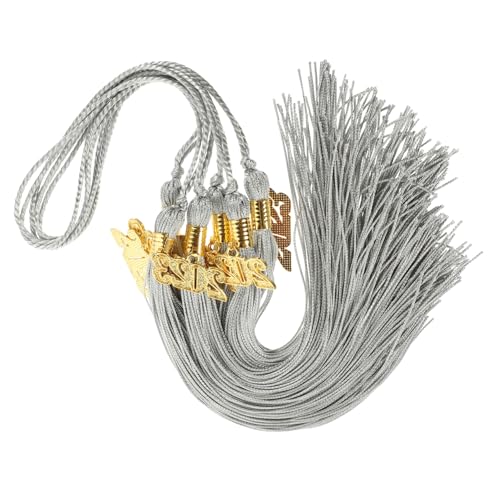 Tofficu 6 Stück Teiliges Abschluss Quasten Dekorative Doktorhut Anhänger Langlebige Graue Tassel Charms für Abschlussfeier Dekoration und DIY Abschluss Hut Zubehör Tofficu 6 Stück Teiliges Abschluss Quasten Dekorative Doktorhut Anhänger Langlebige Graue Tassel Charms für Abschlussfeier Dekoration und DIY Abschluss Hut Zubehör von Tofficu