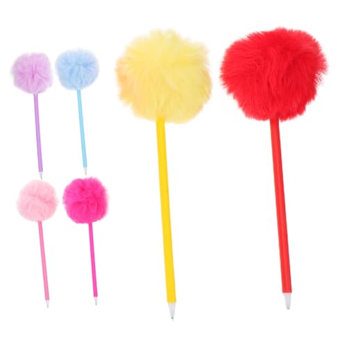 Tofficu 6 Stück Teiliges Bunter Flauschiger Kugelschreiber mit Flauschigem Pompon Kreative Schreibwaren für Schule Büro und Studenten Kawaii Stifte für Glattes Schreiben und Verspielte Tofficu 6 Stück Teiliges Bunter Flauschiger Kugelschreiber mit Flauschigem Pompon Kreative Schreibwaren für Schule Büro und Studenten Kawaii Stifte für Glattes Schreiben und Verspielte von Tofficu