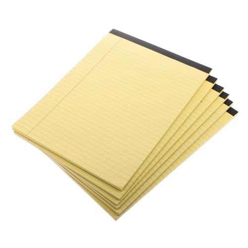 Tofficu 6 Stück Teiliges Gelbes Notizbuch mit Perforierten Linierten Blättern für Ordentliches Schreiben für Büro Schule und Persönliche Notizen Tofficu 6 Stück Teiliges Gelbes Notizbuch mit Perforierten Linierten Blättern für Ordentliches Schreiben für Büro Schule und Persönliche Notizen von Tofficu