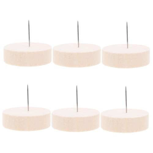 Tofficu 6 Stück Teiliges Holzsockel Puppenständer für Filzpuppen Stabiles Kompaktes Display Vielseitiger Halter für Gehäkelte und Filzgefüllte Figuren Praktische Ausstellungsbasis für Diy von Tofficu