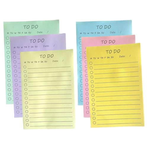 Tofficu 6 Stück Teiliges Kawaii Haftnotizen Durchsichtige Klebezettel für To Do Listen Kreative Notizen und Erinnerungen für Büro Schule und Zuhause von Tofficu