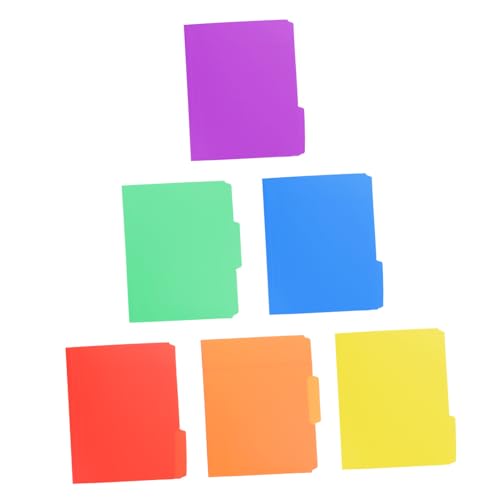 Tofficu 6 Stück Teiliges Kunststoff Dokumentenfolder Stabiler File Organizer mit Großem Fassungsvermögen Wiederverwendbar und Leicht für Schule Büro und Testpapiere Effizient Sortieren von Tofficu