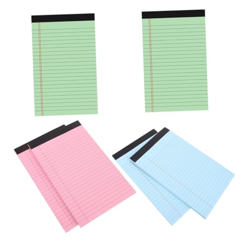 Tofficu 6 Stück Teiliges Liniert Legal Pads in Pastellfarben mit Abreißbaren Blättern Schreibblöcke für Büro Schule und Organisation Glattes Papier für Professionelle Notizen Tofficu 6 Stück Teiliges Liniert Legal Pads in Pastellfarben mit Abreißbaren Blättern Schreibblöcke für Büro Schule und Organisation Glattes Papier für Professionelle Notizen von Tofficu