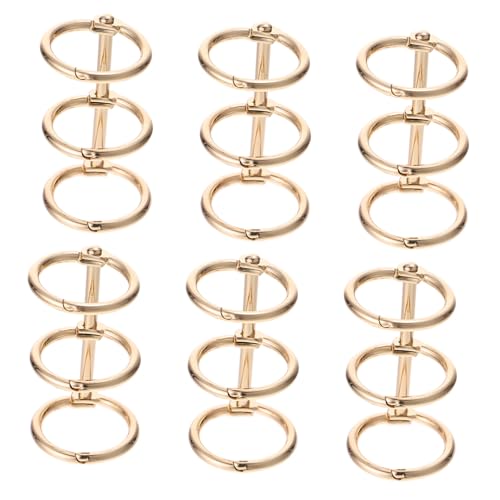 Tofficu 6 Stück Teiliges Metallringe Binder Clips Ring Organizer aus Hochwertiger Legierung Goldfarben für Ordner Dokumentenmappe Büro Schule Vielseitig Einsetzbar Tofficu 6 Stück Teiliges Metallringe Binder Clips Ring Organizer aus Hochwertiger Legierung Goldfarben für Ordner Dokumentenmappe Büro Schule Vielseitig Einsetzbar von Tofficu