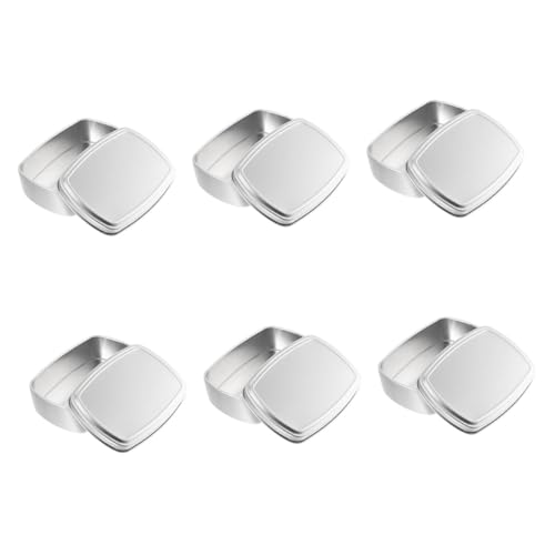 Tofficu 6 Stück Teiliges Rechteckige Aluminium aufbewahrungsboxen mit Deckel Leicht Kompakt Auslaufsicher für Salben Cremes und Kleine Gegenstände Tragbar für Reisen und Outdoor einsätze Tofficu 6 Stück Teiliges Rechteckige Aluminium aufbewahrungsboxen mit Deckel Leicht Kompakt Auslaufsicher für Salben Cremes und Kleine Gegenstände Tragbar für Reisen und Outdoor einsätze von Tofficu