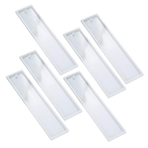 Tofficu 6 Stück Teiliges Silikon Handgefertigte Lesezeichen Rechteckige Epoxidharz formen mit Integriertem für DIY Schmuck Trockenblumen Glitzer und Individuelle Bastelarbeiten Tofficu 6 Stück Teiliges Silikon Handgefertigte Lesezeichen Rechteckige Epoxidharz formen mit Integriertem für DIY Schmuck Trockenblumen Glitzer und Individuelle Bastelarbeiten von Tofficu
