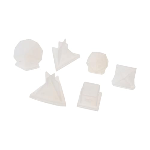 Tofficu 6 Stück Teiliges Silikonformen für DIY Spielwürfel Langlebige Praktische Gießformen aus Sicherem Flexiblem Material Einfache und Wiederverwendbar für Epoxidharz von Tofficu