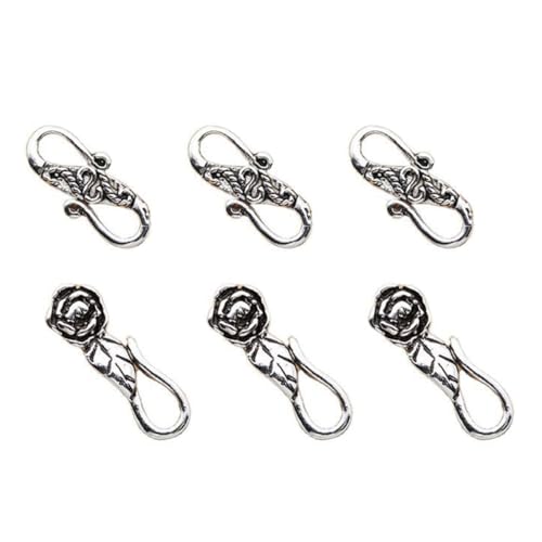 Tofficu 6 Stück Teiliges Sterling Silber Schmuckzubehör mit Karabinerverschluss für DIY Armbänder und Halsketten Kreative Verbindungsklammer für Perlenarmbänder Einfach zu Befestigen zum Tofficu 6 Stück Teiliges Sterling Silber Schmuckzubehör mit Karabinerverschluss für DIY Armbänder und Halsketten Kreative Verbindungsklammer für Perlenarmbänder Einfach zu Befestigen zum von Tofficu