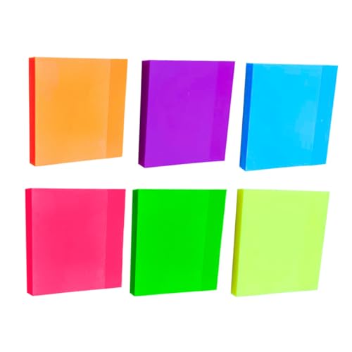 Tofficu 6 Stück Teiliges Transparente Farbige Haftnotizen aus Pet Selbstklebend und Vielseitig Einsetzbar Stark Haftend für Büro Schule und Organisation Praktische Memo Sticker in Rot Tofficu 6 Stück Teiliges Transparente Farbige Haftnotizen aus Pet Selbstklebend und Vielseitig Einsetzbar Stark Haftend für Büro Schule und Organisation Praktische Memo Sticker in Rot von Tofficu