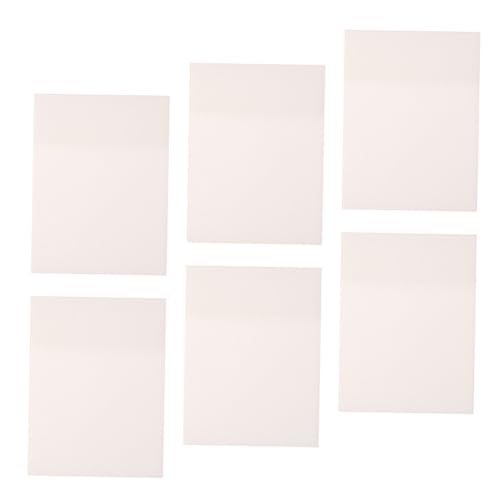 Tofficu 6 Stück Teiliges Transparentes Selbstklebendes Pet Wasserfest Notizzettel für Büro Schule Haushalt Wiederverwendbare Haftnotizen mit Blättern pro Block von Tofficu