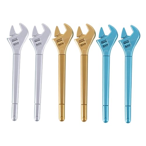 Tofficu 6 Stück Teiliges Werkzeugförmige Kugelschreiber Kreative Schreibgeräte für Schule und Büro Ergonomische Motivationsstifte Gold Silber und Blau für Journaling und Belohnungen Tofficu 6 Stück Teiliges Werkzeugförmige Kugelschreiber Kreative Schreibgeräte für Schule und Büro Ergonomische Motivationsstifte Gold Silber und Blau für Journaling und Belohnungen von Tofficu