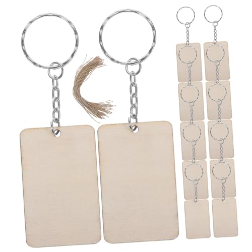 Tofficu 60 Sätze Holzschlüsselanhänger Teilig Unbehandelte Rechteckige Holzscheiben Diy Materialien für Schlüsselanhänger Schlüsselringe und Schnur für Bastelprojekte Tofficu 60 Sätze Holzschlüsselanhänger Teilig Unbehandelte Rechteckige Holzscheiben Diy Materialien für Schlüsselanhänger Schlüsselringe und Schnur für Bastelprojekte von Tofficu