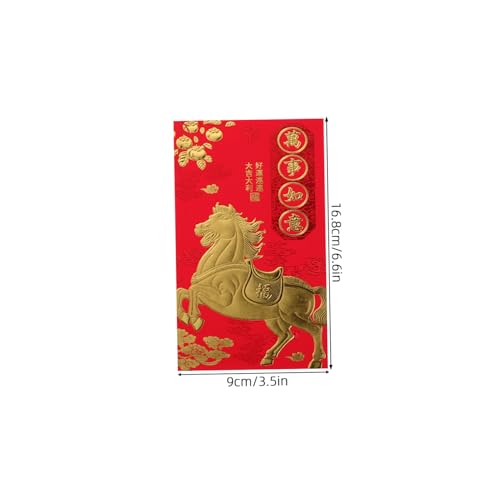 Tofficu 60 Stück Jahr Des Pferdes Rote Umschläge Traditionelle Chinesische Neujahrs Lucky Money Umschläge aus Stabilem für Frühlingsfest Hochzeit Geburtstag Rote Geldgeschenktüten Tofficu 60 Stück Jahr Des Pferdes Rote Umschläge Traditionelle Chinesische Neujahrs Lucky Money Umschläge aus Stabilem für Frühlingsfest Hochzeit Geburtstag Rote Geldgeschenktüten von Tofficu