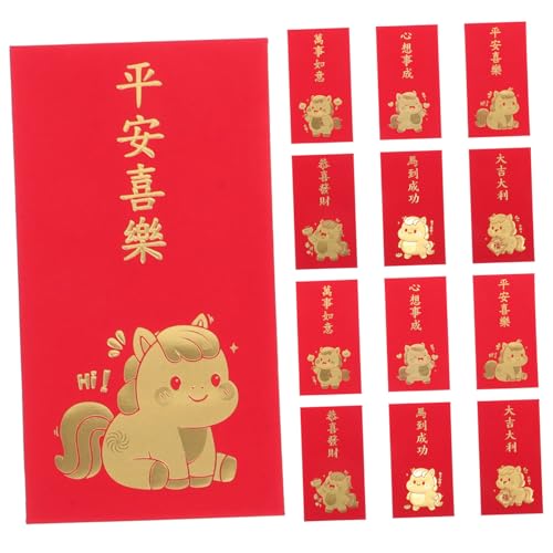 Tofficu 60 Stück Kreative Rote Umschläge Jahr Des Pferdes Traditionelle Hongbao für Lunar Year Tet Feierlichkeiten Vietnamesische Tet Envelopes Robustes Papier für und Firmenfeiern Tofficu 60 Stück Kreative Rote Umschläge Jahr Des Pferdes Traditionelle Hongbao für Lunar Year Tet Feierlichkeiten Vietnamesische Tet Envelopes Robustes Papier für und Firmenfeiern von Tofficu