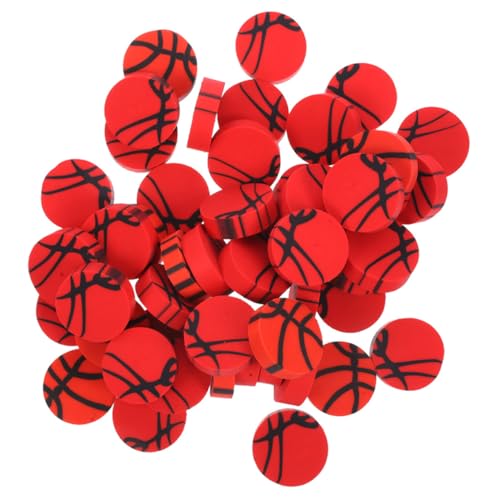Tofficu 60 Stück Kugelradiergummi Gummis für die Schule Radiergummis Party Multipack erasers for radiergummi schulzeug schulsachen süße Mini-Radierer tragbare Mini-Radierer von Tofficu