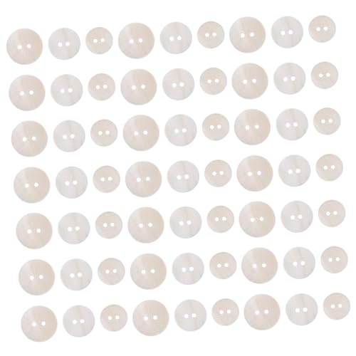 Tofficu 60 Stück Natürliche Verschleißfeste Muschelknöpfe mit Löchern Vielseitige DIY Nähknöpfe für Hemden Strickjacken und Mäntel Größenmix Robust und Modisch Tofficu 60 Stück Natürliche Verschleißfeste Muschelknöpfe mit Löchern Vielseitige DIY Nähknöpfe für Hemden Strickjacken und Mäntel Größenmix Robust und Modisch von Tofficu