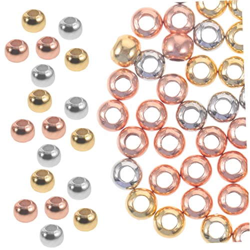 Tofficu 60 Stück Perlenarmbandzubehör Lose Anhänger Für Die Schmuckherstellung Perlen Für Schmuckhersteller Form Handwerk Runde Distanzperle Schmuckzubehör Armbandmaterial 925 Silber Tofficu 60 Stück Perlenarmbandzubehör Lose Anhänger Für Die Schmuckherstellung Perlen Für Schmuckhersteller Form Handwerk Runde Distanzperle Schmuckzubehör Armbandmaterial 925 Silber von Tofficu