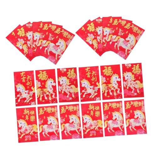 Tofficu 60 Stück Rote Geldumschläge Jahr Des Pferdes Chinesische Neujahrsumschläge für Frühlingsfest Hochzeit Geburtstagsfeier mit Großem Fassungsvermögen und Langlebigem Design Tofficu 60 Stück Rote Geldumschläge Jahr Des Pferdes Chinesische Neujahrsumschläge für Frühlingsfest Hochzeit Geburtstagsfeier mit Großem Fassungsvermögen und Langlebigem Design von Tofficu