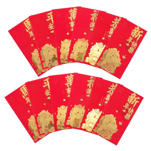 Tofficu 60 Stück Rote Umschläge Jahr Des Pferdes Li Xi Geldtaschen Hochwertiges Papier Großes Fassungsvermögen Für Tet Fest Hochzeit Familienfeiern Tofficu 60 Stück Rote Umschläge Jahr Des Pferdes Li Xi Geldtaschen Hochwertiges Papier Großes Fassungsvermögen Für Tet Fest Hochzeit Familienfeiern von Tofficu