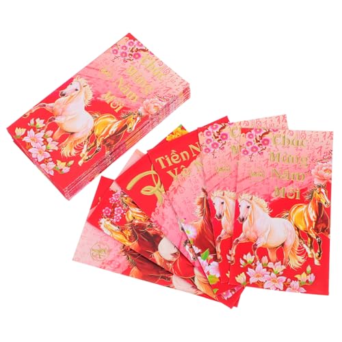 Tofficu 60 Stück Rote Umschläge für das Frühjahrsfest des Jahres des Pferdes Chinesisches Neujahr rote Umschläge Chinesische Geldumschläge für Bargeld bao li xi Papier Tofficu 60 Stück Rote Umschläge für das Frühjahrsfest des Jahres des Pferdes Chinesisches Neujahr rote Umschläge Chinesische Geldumschläge für Bargeld bao li xi Papier von Tofficu