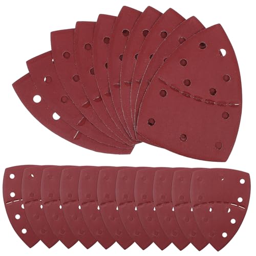 Tofficu 60 Stück Schleifpapier Detail Schleifpads Dreiecksschleifpapier mit Löchern Körnung für Präzises Schleifen und Gleichmäßige Oberflächenbearbeitung Tofficu 60 Stück Schleifpapier Detail Schleifpads Dreiecksschleifpapier mit Löchern Körnung für Präzises Schleifen und Gleichmäßige Oberflächenbearbeitung von Tofficu