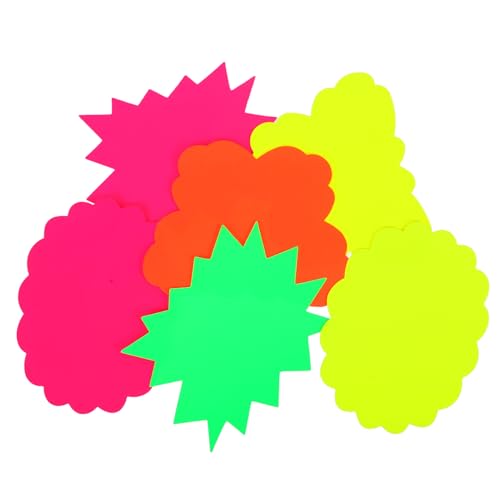 Tofficu 60 Stück Teiliges Fluoreszierendes Preisschild für Supermärkte Leuchtende Blanko Preisschilder Verschiedenen Formen und Farben Einfache Anwendung für Einzelhandelsgeschäfte und Tofficu 60 Stück Teiliges Fluoreszierendes Preisschild für Supermärkte Leuchtende Blanko Preisschilder Verschiedenen Formen und Farben Einfache Anwendung für Einzelhandelsgeschäfte und von Tofficu