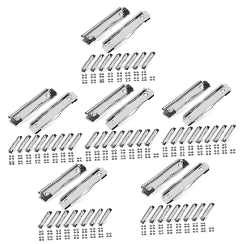 Tofficu 60 Stück Teiliges Metall Clipboard Clips Set mit Nägeln Stabile Rostfreie Klemmen für Büro Schule und Klassenzimmer Multifunktionale Dokumentenhalter Einfach Montierbar von Tofficu