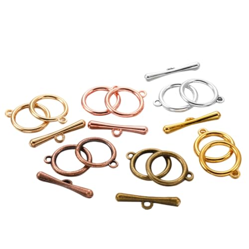 Tofficu 60 Stück Teiliges Ot Verschluss Set für Armbänder und Halsketten Leichte Schmuckverbinder DIY Schmuckzubehör in Gemischten Farben für Individuelles Schmuckdesign Tofficu 60 Stück Teiliges Ot Verschluss Set für Armbänder und Halsketten Leichte Schmuckverbinder DIY Schmuckzubehör in Gemischten Farben für Individuelles Schmuckdesign von Tofficu