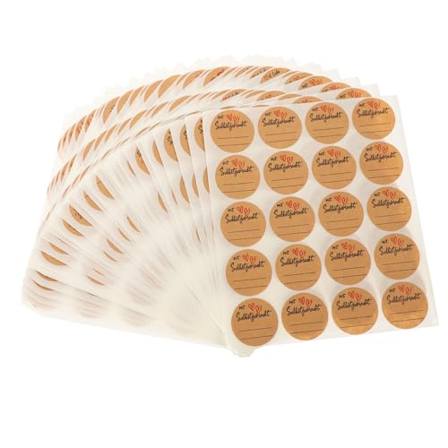 Tofficu 600 Blatt Kraftpapier Aufkleber Selbstklebend Geschenketiketten Dekorative Labels für Geschenktüten Party Favor Candy Biscuit Verpackung Etiketten Aufkleber Tofficu 600 Blatt Kraftpapier Aufkleber Selbstklebend Geschenketiketten Dekorative Labels für Geschenktüten Party Favor Candy Biscuit Verpackung Etiketten Aufkleber von Tofficu