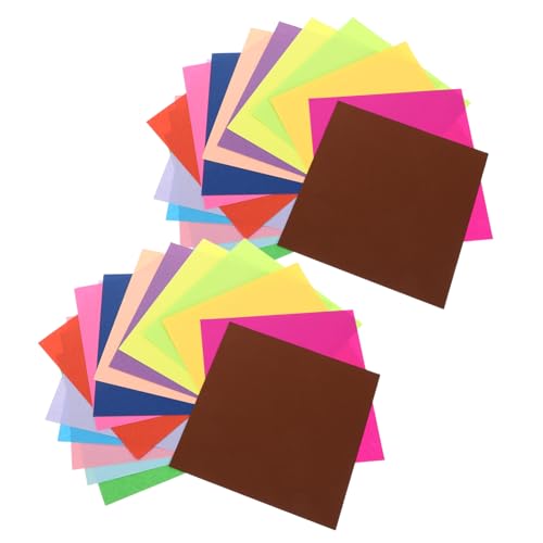Tofficu 600 Blatt Origami Papier für Farbenfrohes Doppelseitiges Faltpapier für DIY Bastelprojekte Schulaktivitäten und Kreative Hobbys Farben von Tofficu