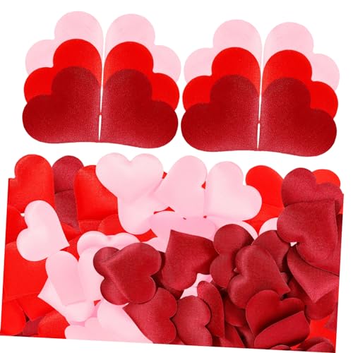Tofficu 600 Stück Herz Petalen Dekoration für Hochzeiten Valentinstag und Partys Farbmischung und Weinrot für Tischdekoration und Konfetti Effekte Tofficu 600 Stück Herz Petalen Dekoration für Hochzeiten Valentinstag und Partys Farbmischung und Weinrot für Tischdekoration und Konfetti Effekte von Tofficu