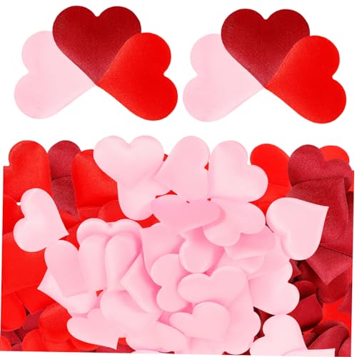Tofficu 600 Stück Herzknoten Luftballons In Herzform Hochzeitskonfetti Party Blütenblätter Herzkonfetti Dekoration Heimdekoration Dekoratives Konfetti Tischdekoration Konfetti von Tofficu