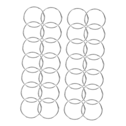 Tofficu 600 Stück Schlüsselringe Silber Rund Metall Schlüsselanhänger Ringe für Autoschlüssel Haushalts und DIY Schmuck Herstellung Stabile Flexible Öffnung Vielseitig Einsetzbar von Tofficu