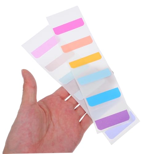Tofficu 600 Stück Selbstklebende Index Tabs Bunte Haftnotizen mit Beschreibbarem Bereich Transparent für Bücher Dokumente Kalender Organisieren und Markieren von Bereichen für Effizientes Tofficu 600 Stück Selbstklebende Index Tabs Bunte Haftnotizen mit Beschreibbarem Bereich Transparent für Bücher Dokumente Kalender Organisieren und Markieren von Bereichen für Effizientes von Tofficu