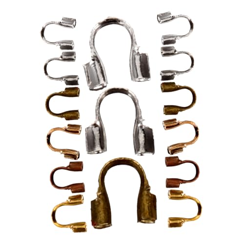 Tofficu 600 Stück U Förmige Drahtschutzbügel Metallmix für Schmuckherstellung DIY Perlen Zubehör Robust und Langlebig für Ketten Armbänder Reparatur und Bastelprojekte von Tofficu